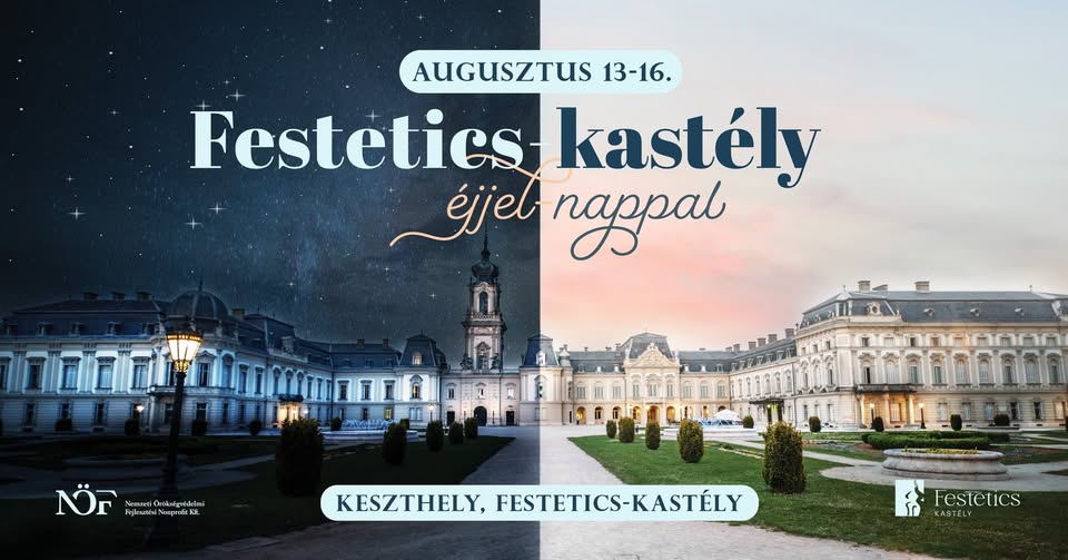 Festetics-kastély éjjel - nappal